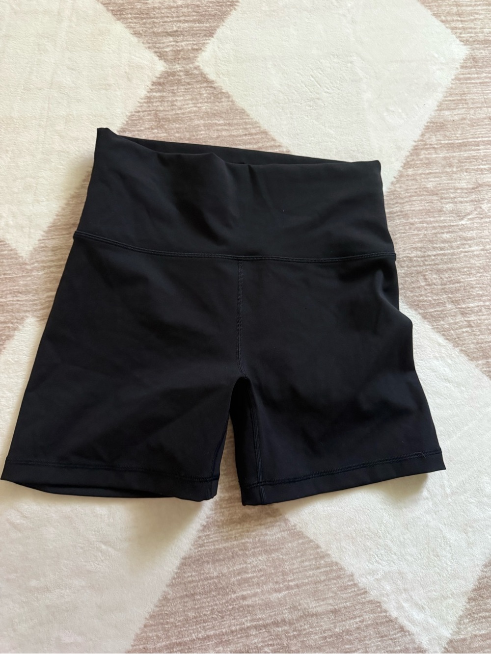 Aritzia Black High-Rise Bike Shorts